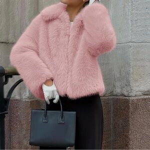 Women's Pink Fur Jacket NEW 💖💖